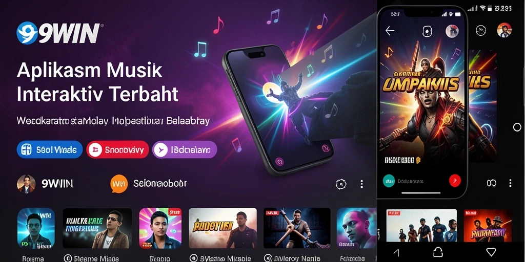 Tangkapan layar gameplay 9WIN yang menunjukkan tantangan musik seru.