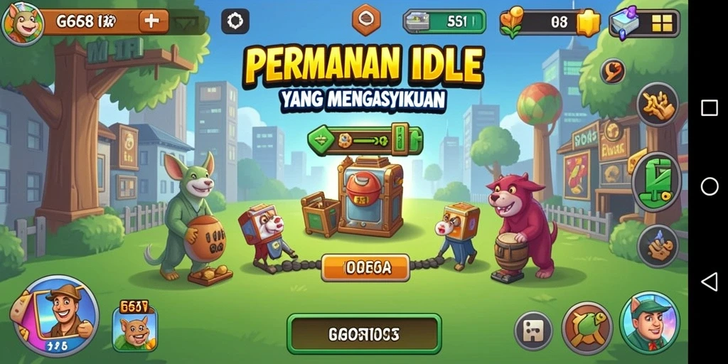 Screenshot G668 menampilkan gameplay Idle yang menarik dan interaktif.