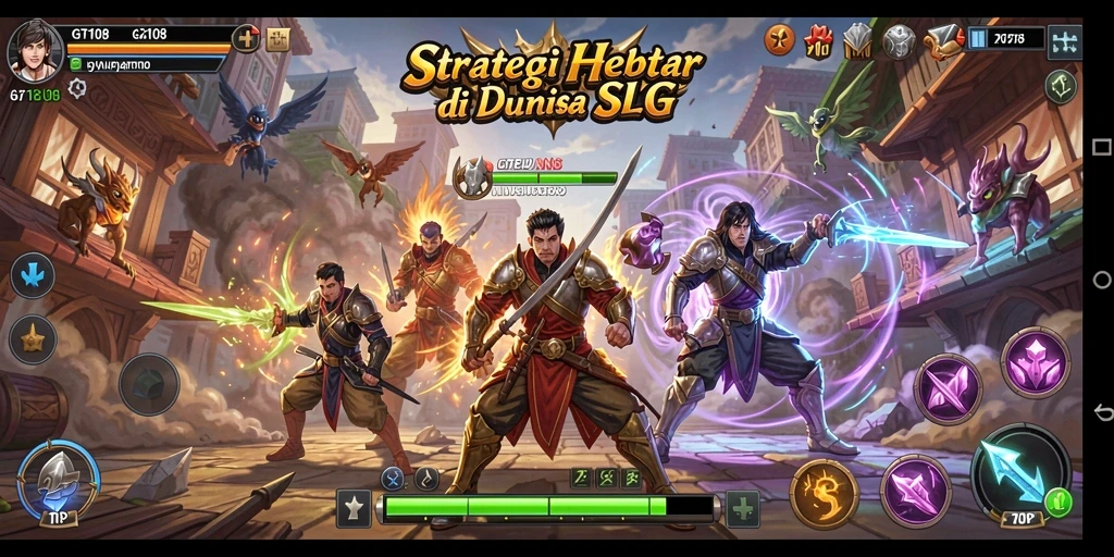 Tampilan menawan dari gameplay strategis GT108 yang penuh aksi.