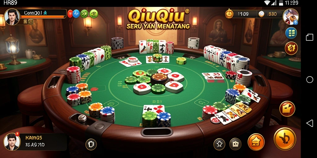Gameplay seru QiuQiu di HR89 yang mengasyikkan.