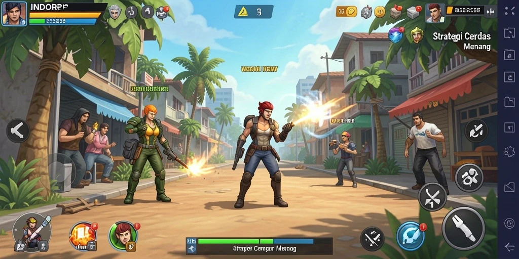 Gameplay menarik dan menantang dari INDORP yang penuh strategi.