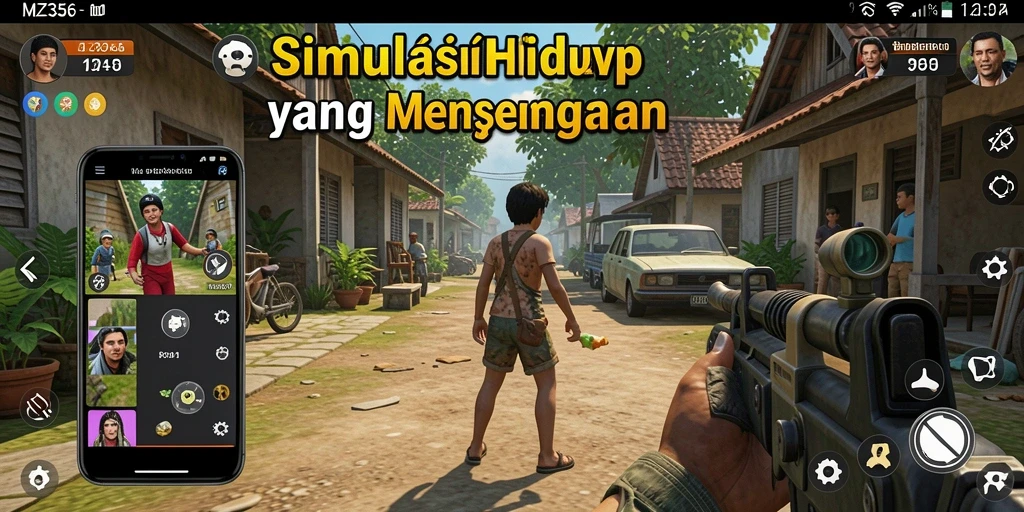 Tampilan gameplay MZ356 yang menarik dan penuh warna.