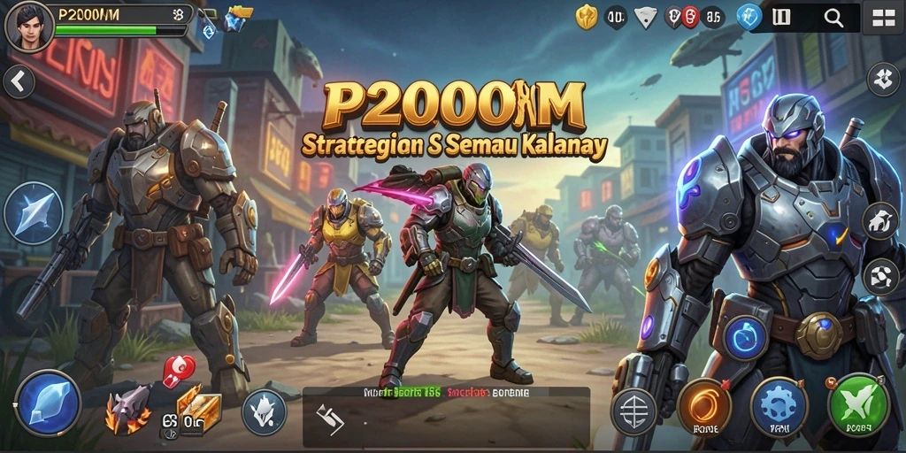 Tampilan gameplay P200M yang mendebarkan dan strategis.