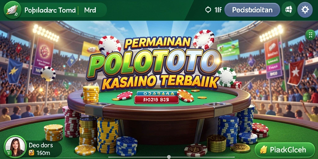 Tampilan gameplay POLOTOTO yang seru dan menarik di dunia Kasino.