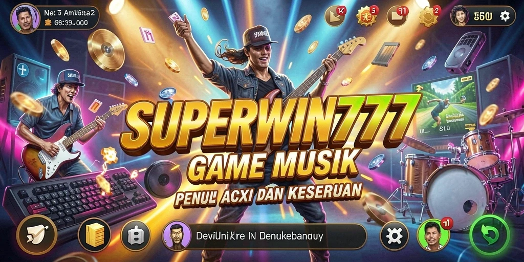 Gameplay SUPERWIN777 yang penuh warna dan energik.