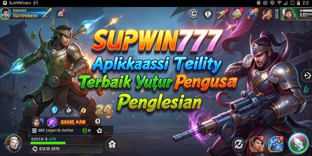 Tampilan antarmuka utama SUPWIN777 yang intuitif.