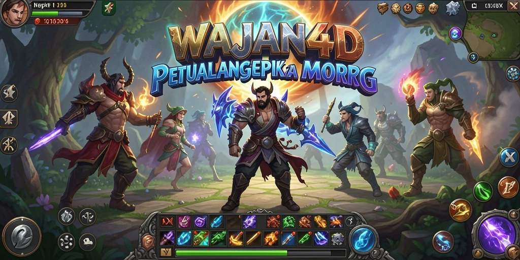 Screenshot gameplay <strong>WAJAN4D</strong> menampilkan aksi pertarungan yang menegangkan.