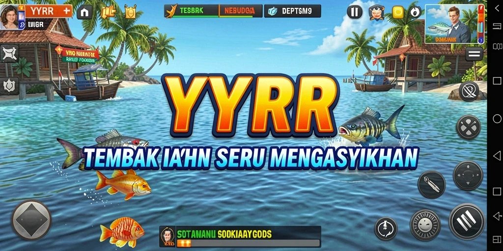 Tangkapan ikan beragam di permainan YYRR yang menegangkan.
